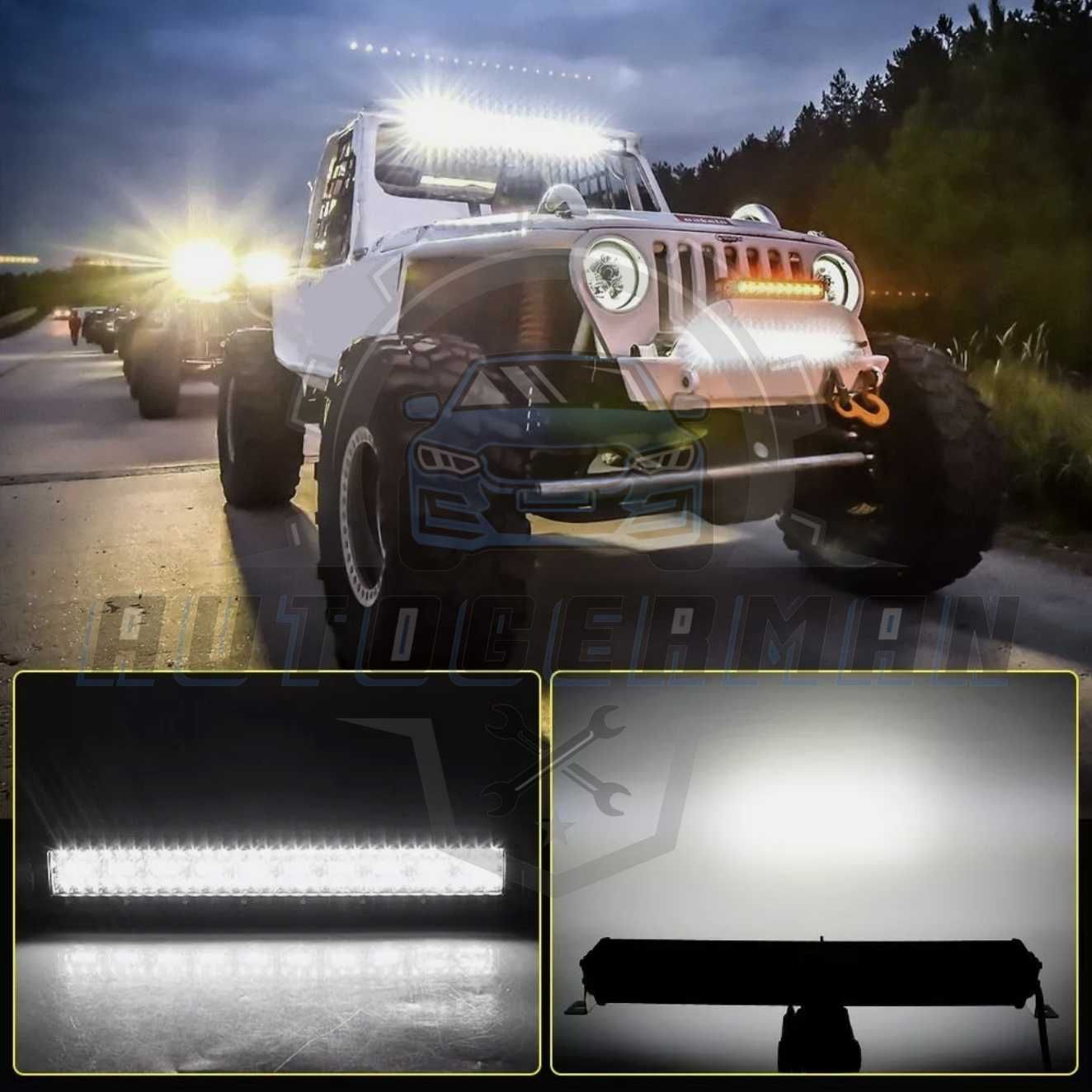 Нови Прожектори мощни лед барове 390W off-road 4х4 атв SUV джипове