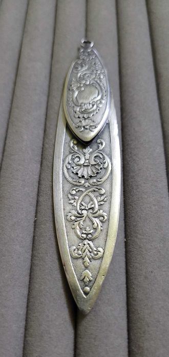 Semn de carte din argint Art Nouveau, Franța,  cca 1910