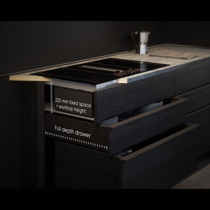 Plita cu inductie cu hota integrata AEG CCE84543CB Nou