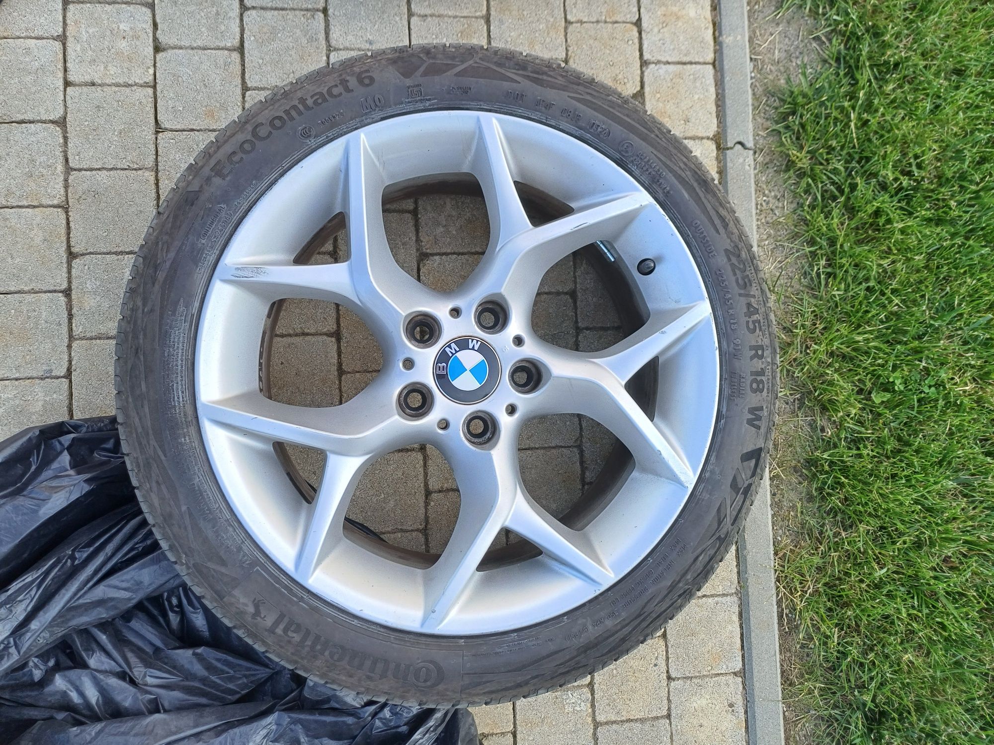 Jante originale bmw X1, mărimea 18, cu anvelope Continental dot 05/24