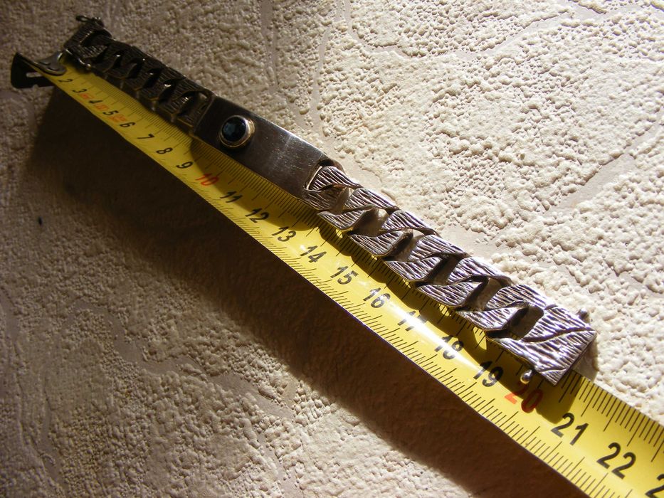 Уникална Масивна Сребърна Гривна