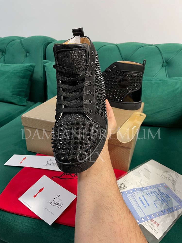 Adidasi Christian Louboutin piele naturala Full Box colectie noua