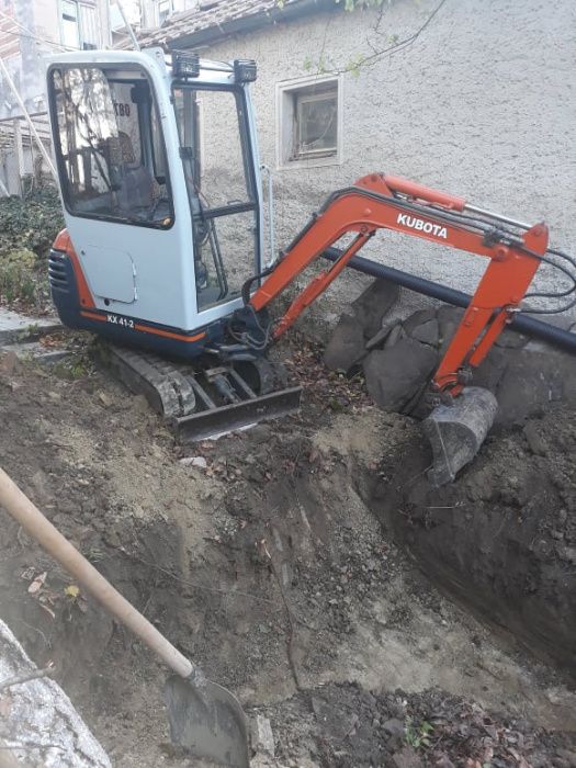 Изкопи с мини багер. Дренаж, водопровод и канализация.