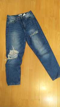 Blugi albaștri (mom jeans) Sinsay