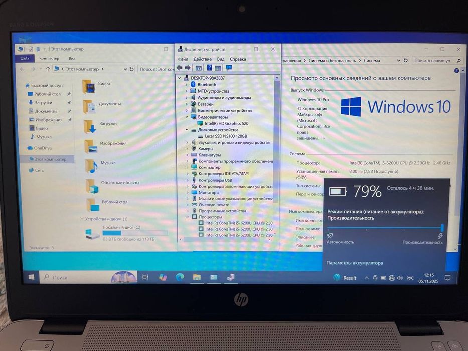 Hp 840 G3. Core-i5.  8/128 GB

Ekran 14.1" FullHD LED
Intel Core i5-62