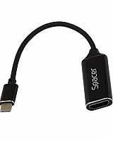 CABLU video SPACER, adaptor USB 3.1 Type-C (T) la HDMI (M),15cm 4K UHD