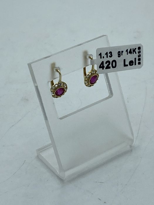 Cercei aur 14k, 1.13gr #45799