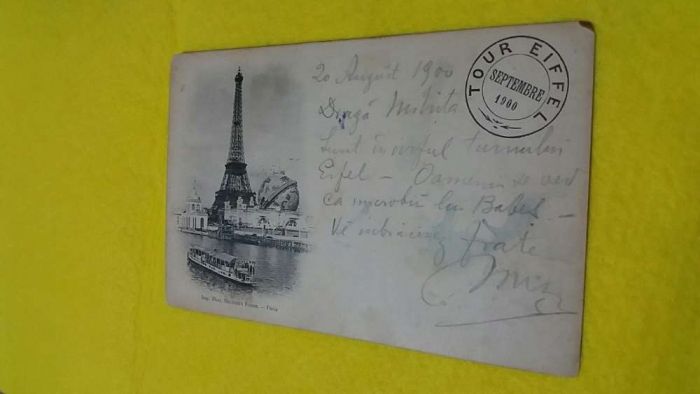 Carte postala paris 1900