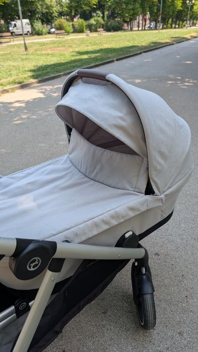 Количка Cybex Gazelle S Lava Grey за близнаци или породени деца