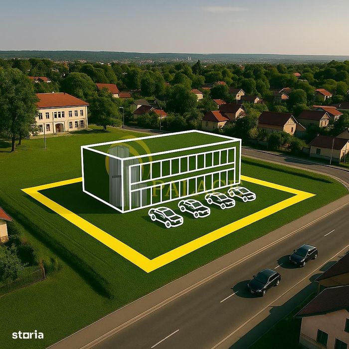 Oportunitate dezvoltare comerciala,  teren 1700 mp Popricani, langa Pr