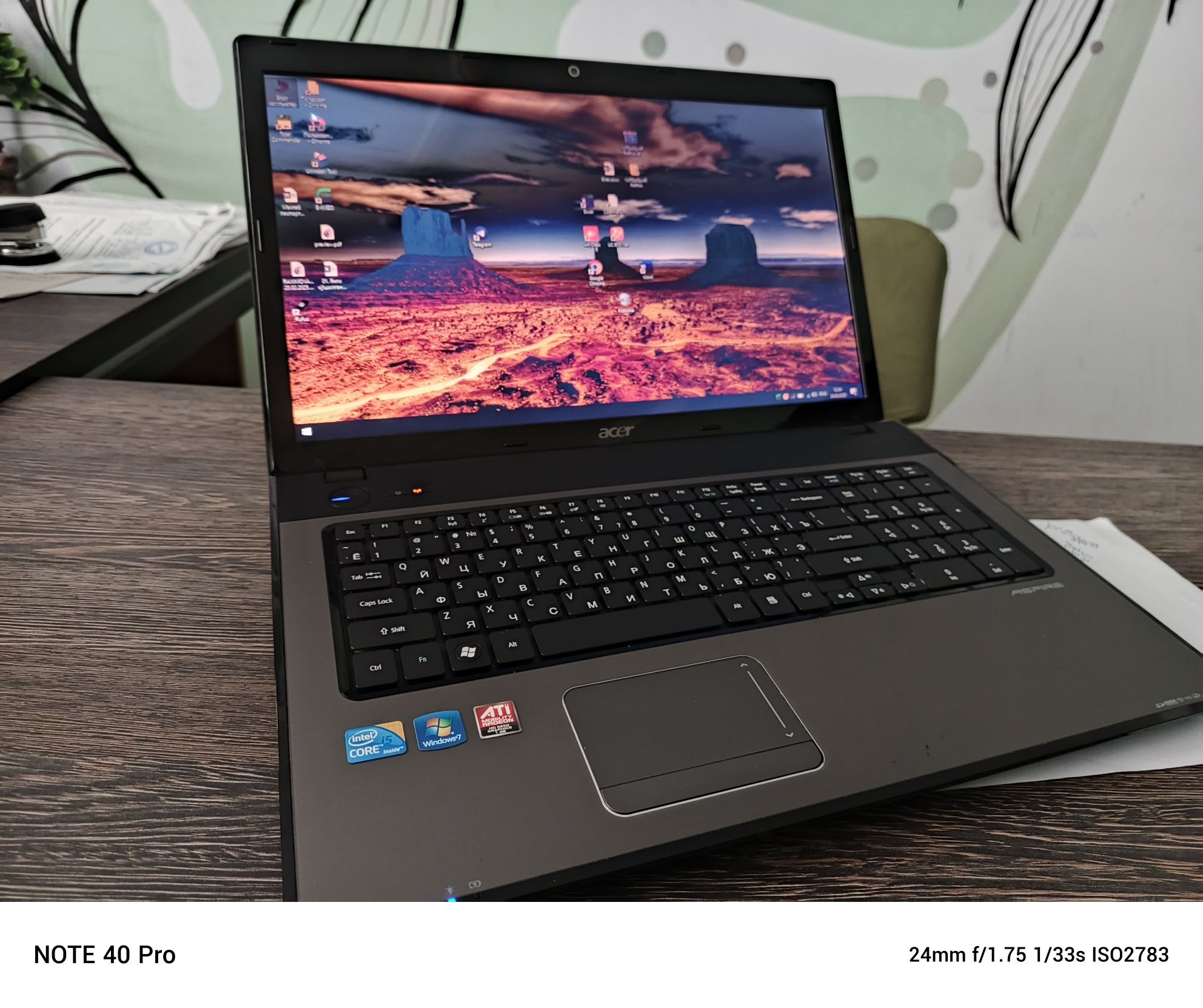 Noutbook Acer core i5 SSD 512