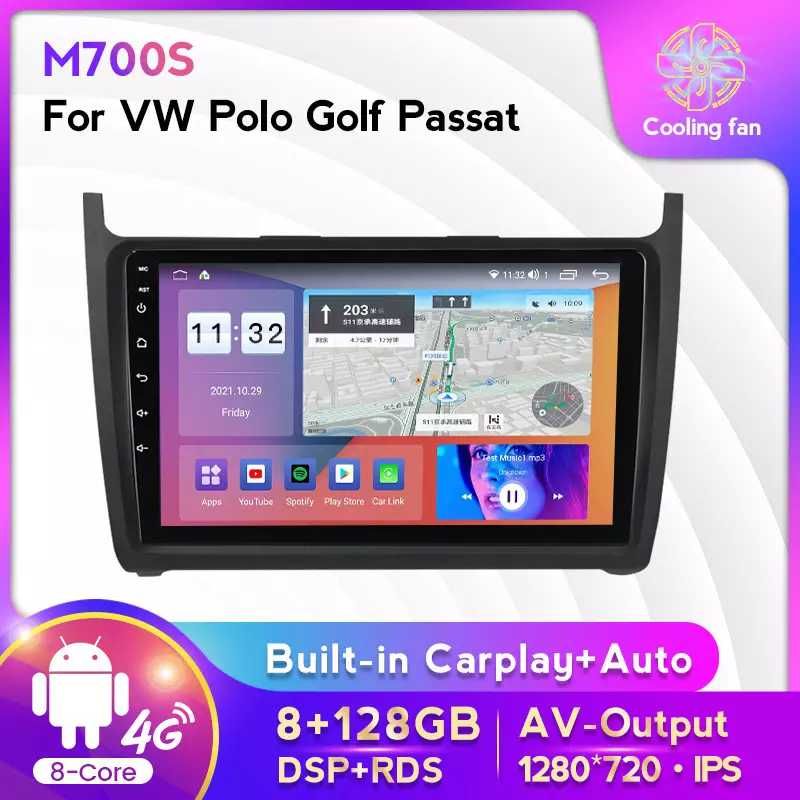 NAVIGATIE Android 13 VW  POLO 5 2008 2020 1/8 Gb Waze CarPlay + CAMERA