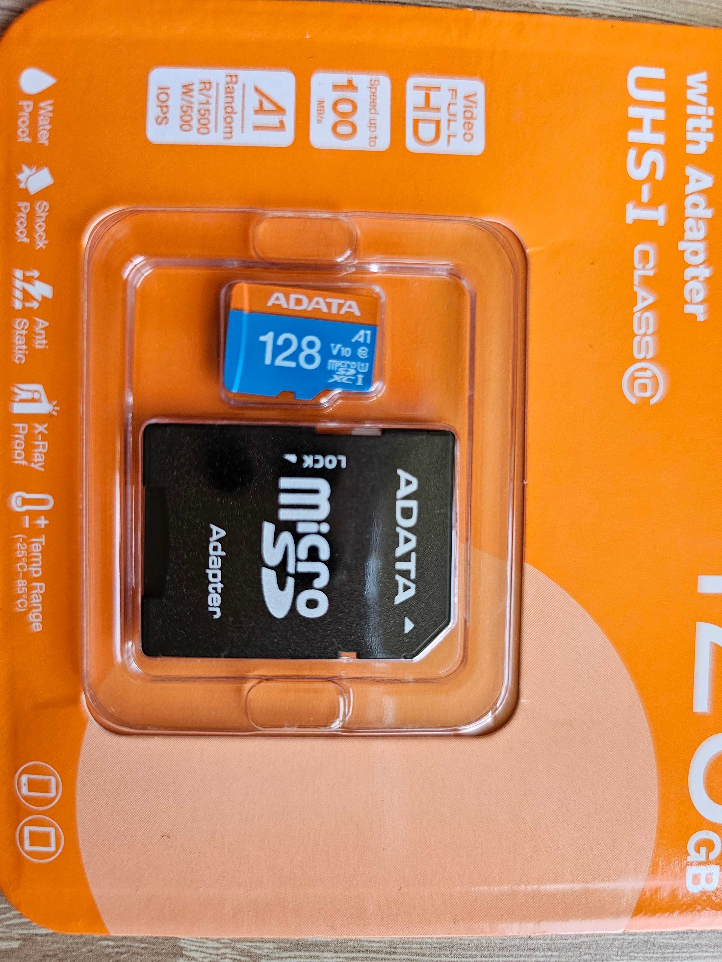 Оригинална Карта Памет SD 128GB/Мемори Карта 128ГБ/Memory Card ADATA
