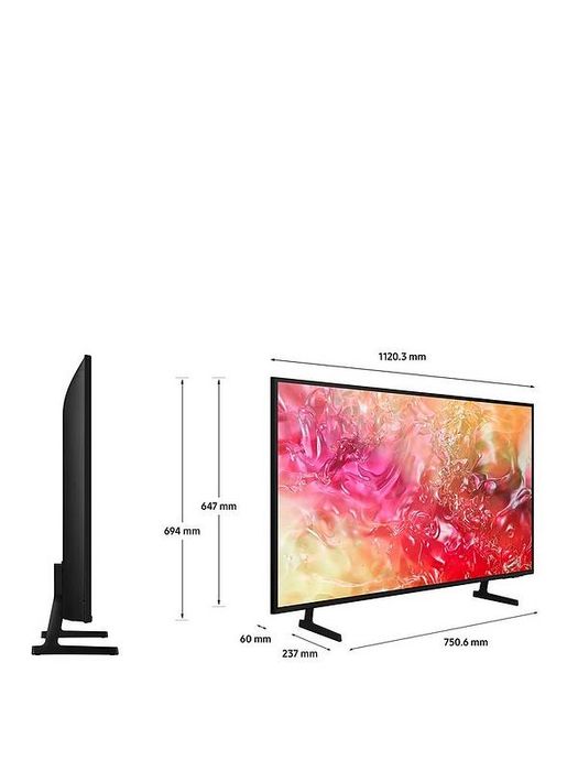 Телевизор Samsung DU7100, 50’’ Crystal UHD, 4K Smart TV Pur Color