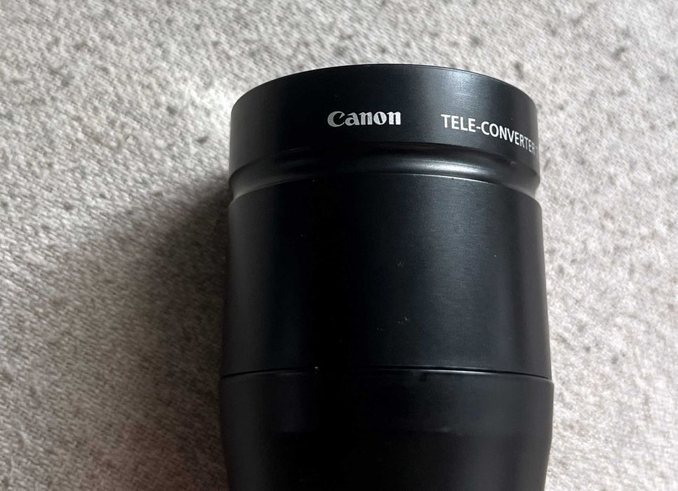 Canon Tele-converter TC-DC52A 1.75x + adaptor LA-DC52D made in Japan