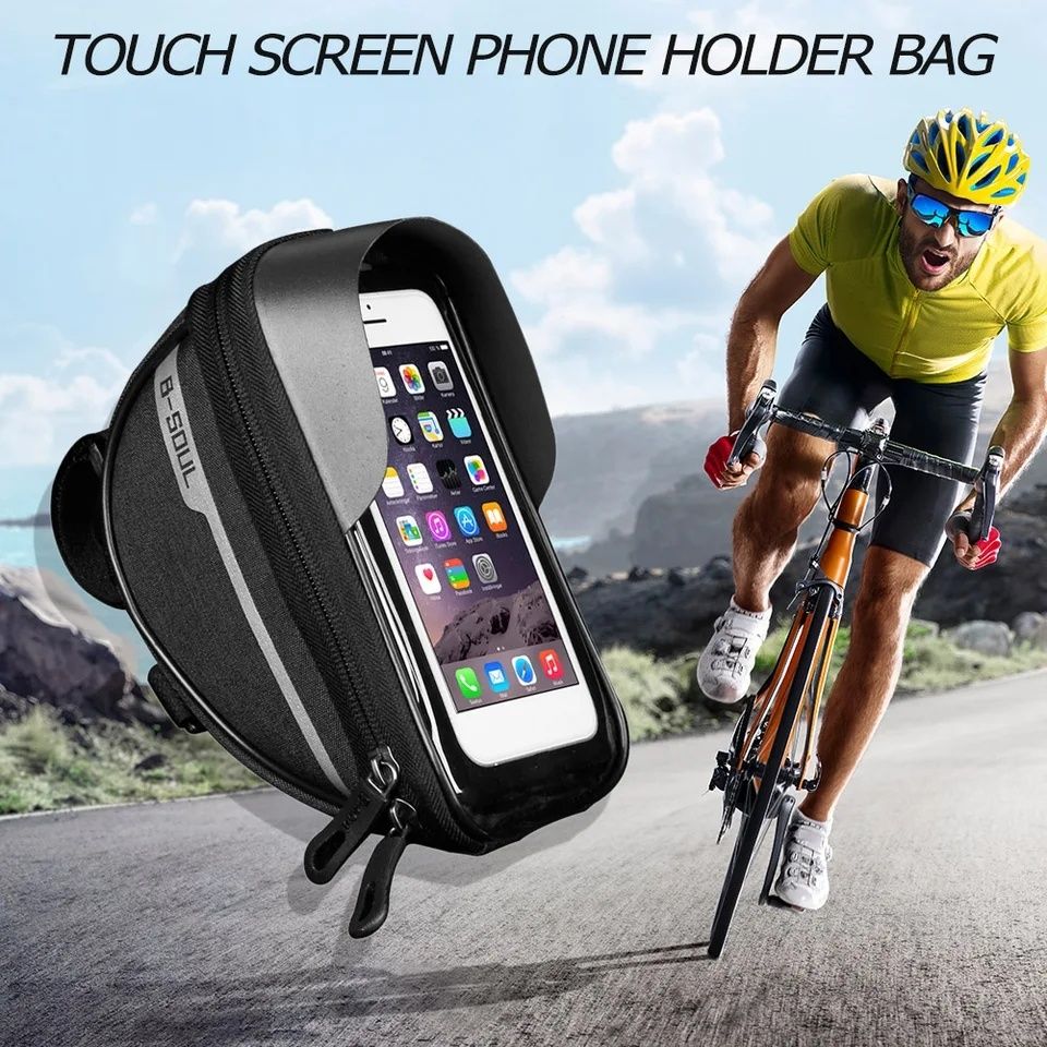 Suport telefon impermeabil cu gentuta pentru Power Bank etc Moto Bike
