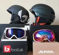 сноуборд/ски каска и маска Bolle, Scott, Alpina