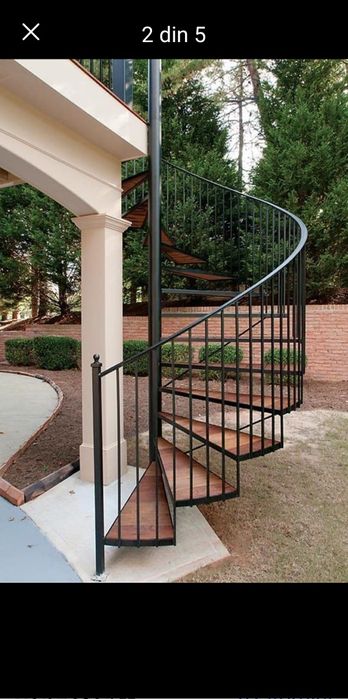 Scari metalice exterioare și interioare