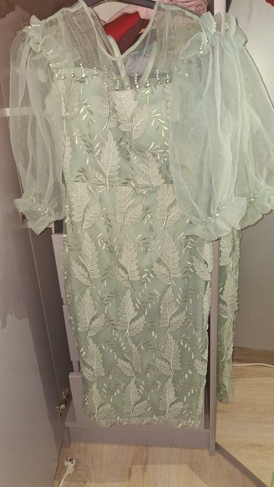 Rochie verde deosebita