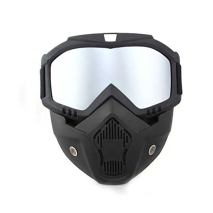 Masca full face cu ochelari detasabili ski snowboard motocicleta atv