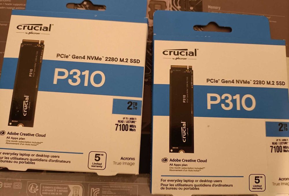 vand ssd crucial p310 2tb nou sigilat la cutie pciex 4.0 nvme