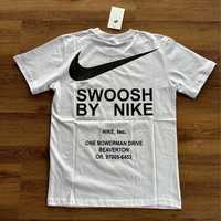 Мъжка,памучна,бяла тениска Nike SWOOSH