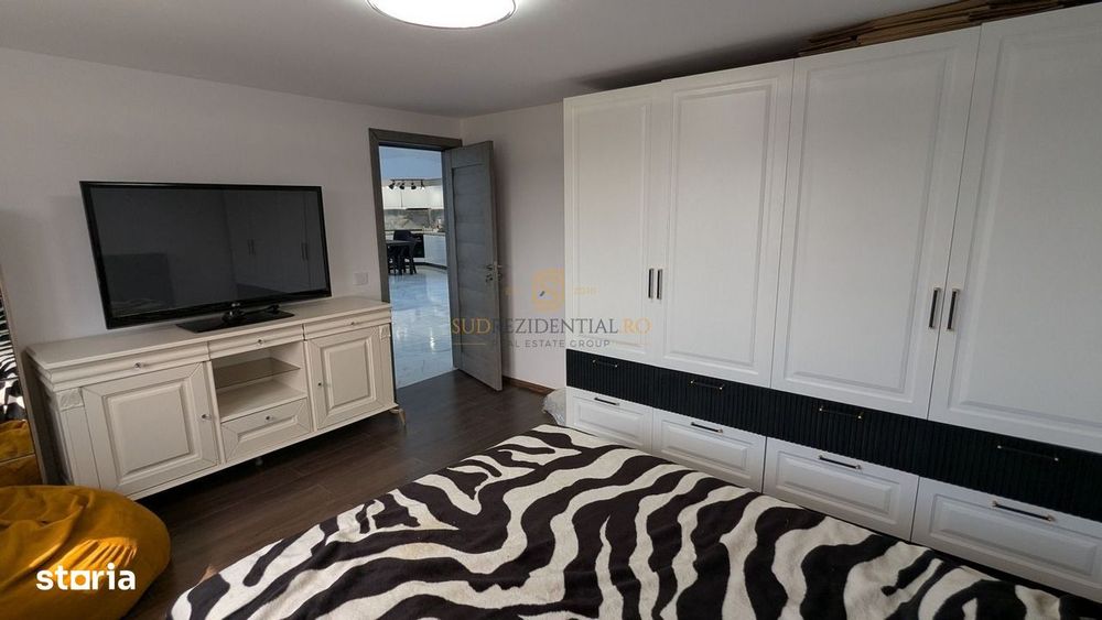 Apartament 4 camere, mobilat si utilat, terasa + curte, Magurele