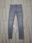 Blugi slim culoare gri