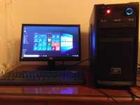Sistem PC complet cu procesor i3 + monitor LED + Win.10 Pro