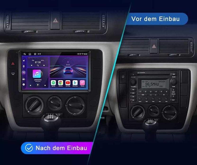 Мултимедия Двоен дин за VW Passat B5 навигация с Android Volkswagen Б5