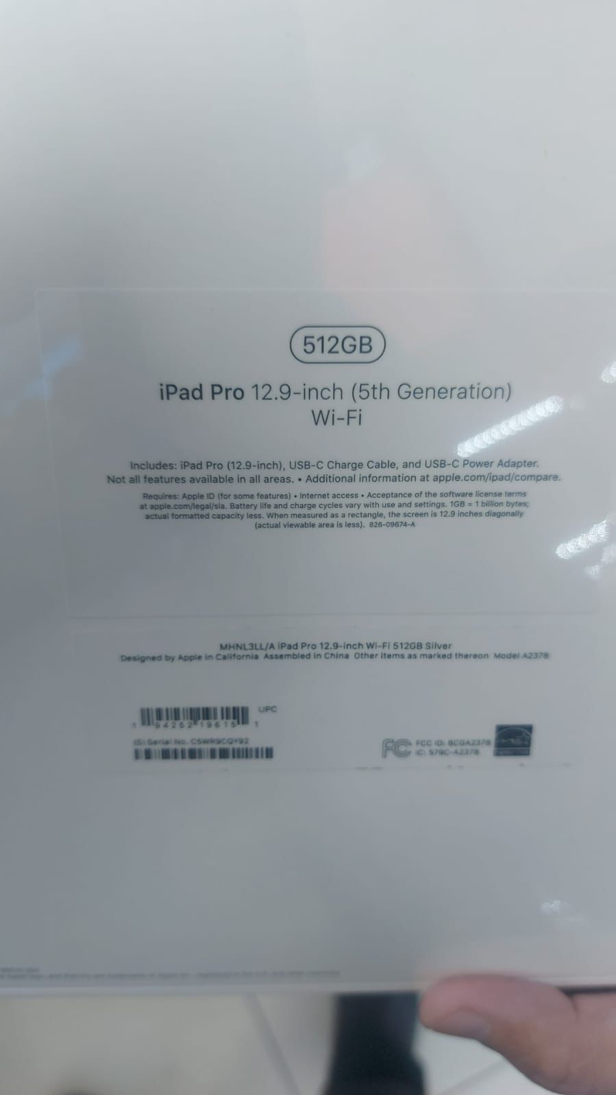 Ipad Pro 12.9-inch Wi-Fi 512GB Silver