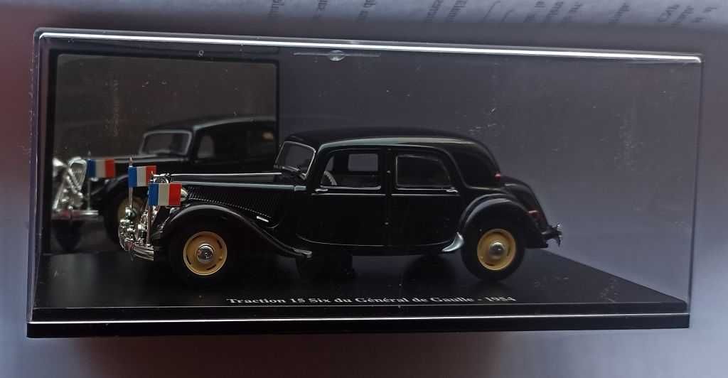 Macheta Citroen Traction 15 Six De Gaulle 1954 Universal Hobbies 1/43