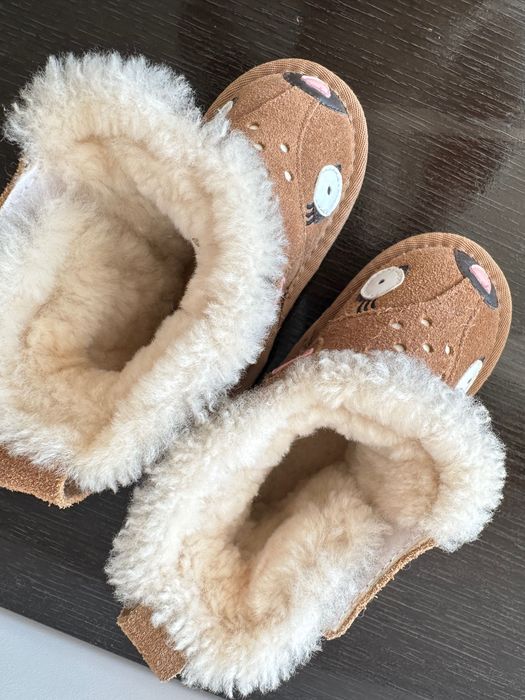 Бебешки ботуши сърничка с австралийска овча вълна р-р 21