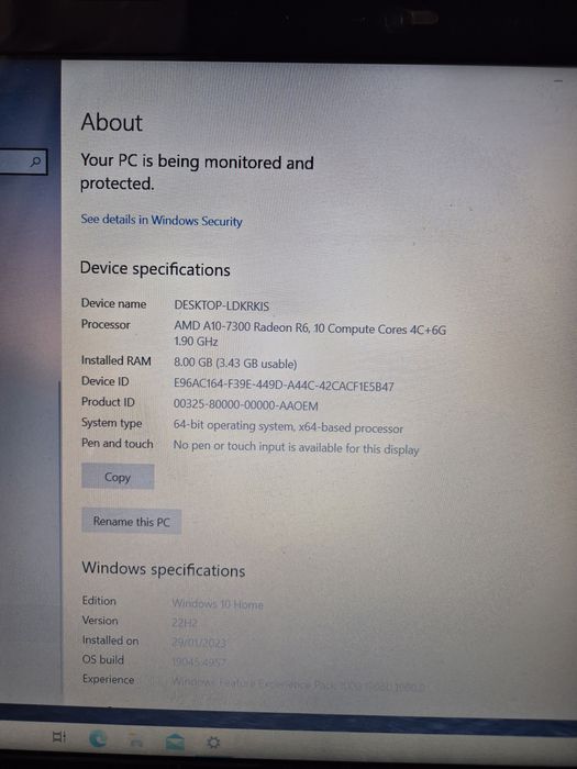 Laptop Lenovo Z50 ssd
