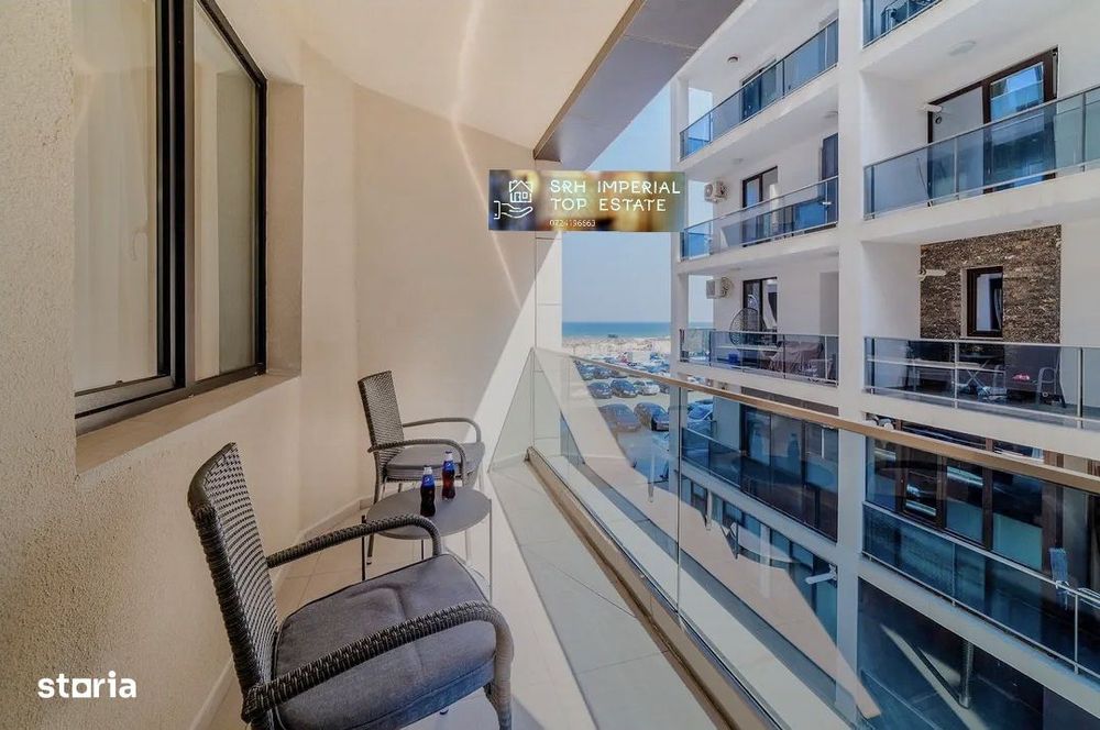 Apartament 2 camere Stefan Building Mamaia Nord Vedere la Mare Parcare