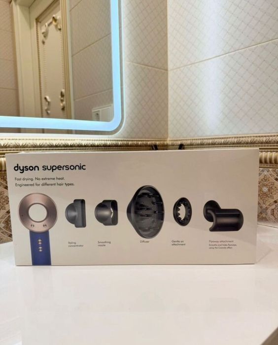 В наличии новый цвет Dyson Supersonic Стайлер Фен Мощный с насадками