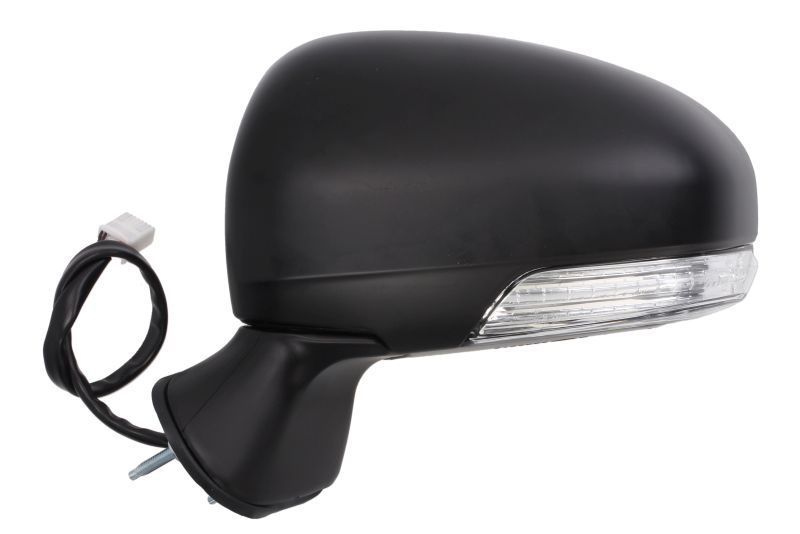 Oglinda exterioara Toyota Avensis (T27), 10.2008-07.2015, stanga/dreapta, reglare electrica; carcasa neagra partial grunduita; incalzit; sticla asferica; geam cromat; 7 pini; cu Lucas, View Max