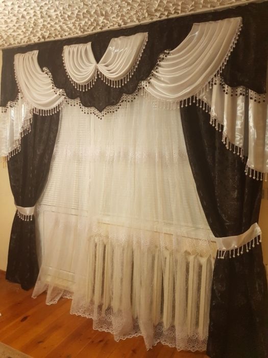 Драперия с плътни пердета