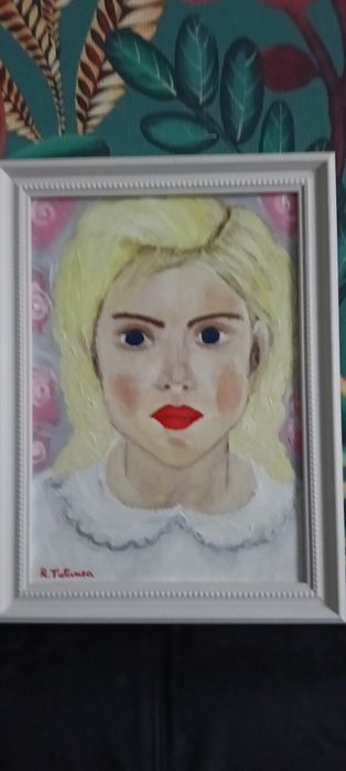 Tablou românesc " fata avocatului_Sara. Semnat Tutunea