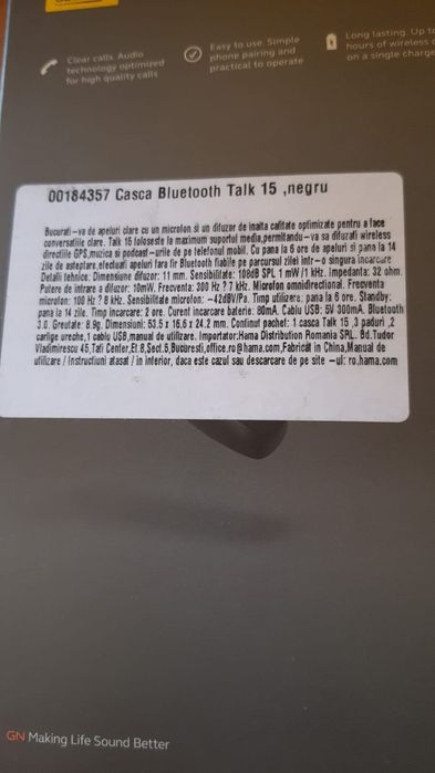 Casca Bluetooth Talk 5 Jabra