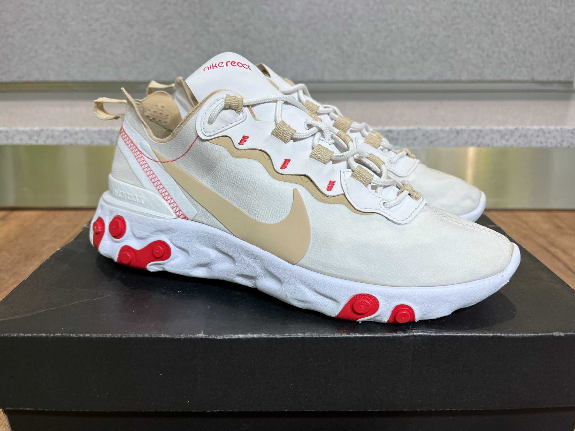 ОРИГИНАЛНИ *** Nike React Element 55 / White Ember Glow Desert Ore