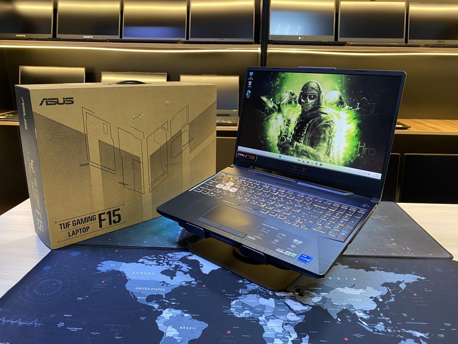 Игровой Ноутбук Asus TUF Gaming F15 Core i5-11400H! 16GB! RTX 3050 4GB