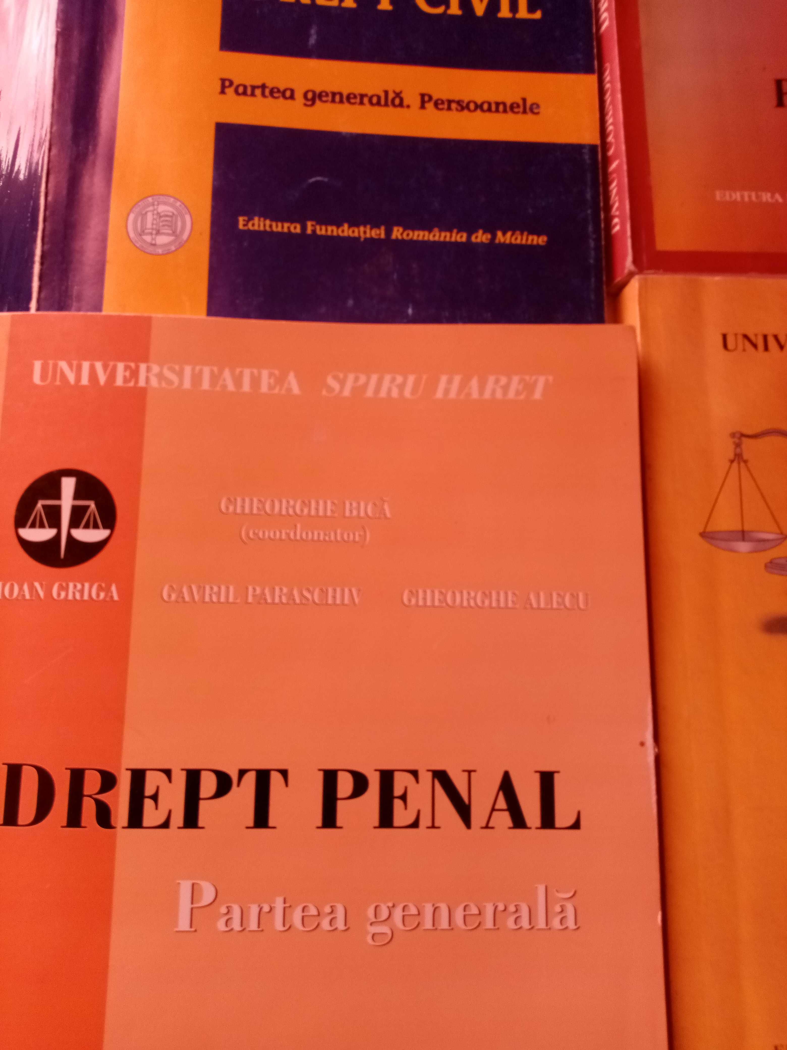Vând cărți pentru Drept, Universitatea Spiru Haret.