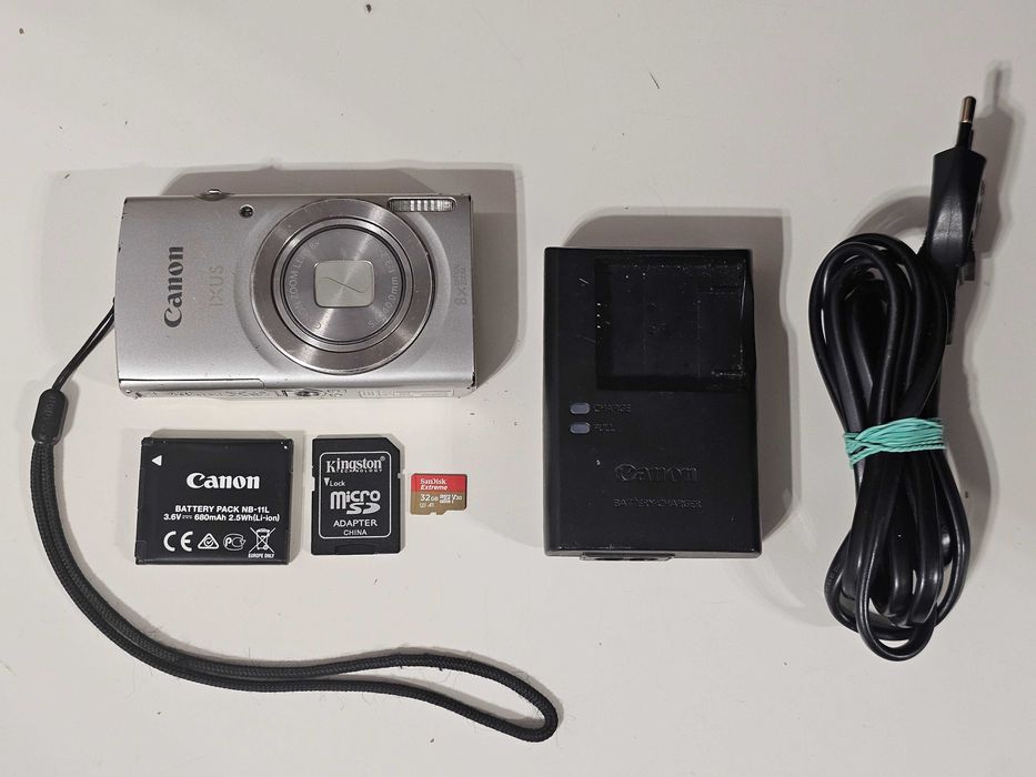 Y2K Aparat Foto digital compact Canon Ixus 175 20MP 8x Zoom