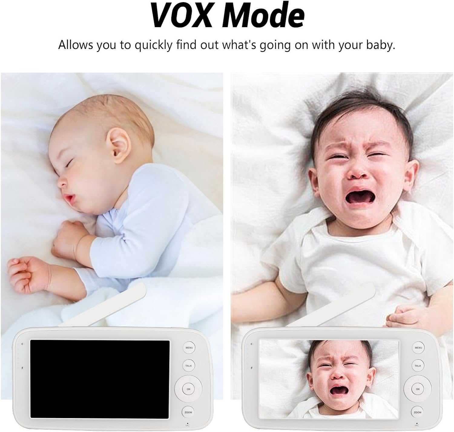 Monitor pentru bebelusi cu ecran LCD
