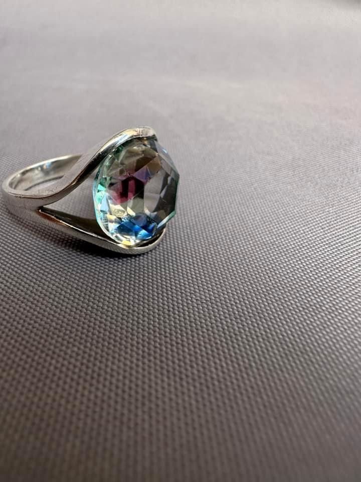 Inel argint cubic zirconia