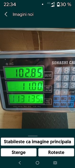 Cantar 350 kg ,digital,calculare preț ,memorie ,rabatabil