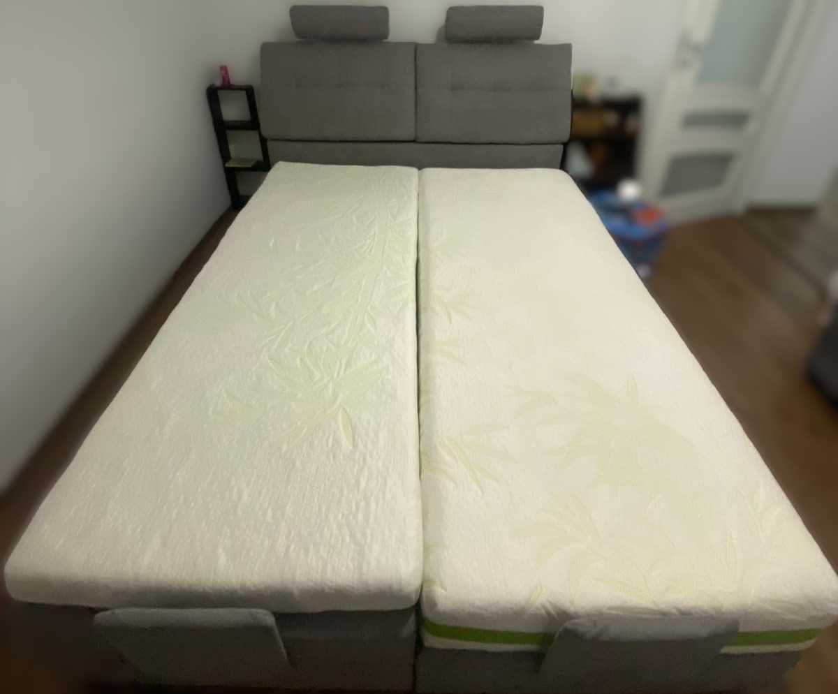 Vand Pat dormitor tip boxspring electric reglabil Polerma 160x200