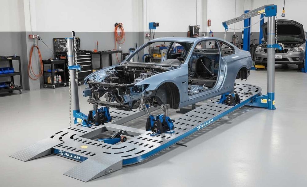 Стапель Кузовной ремонт авторобот костоправ SILLAN Платформенный