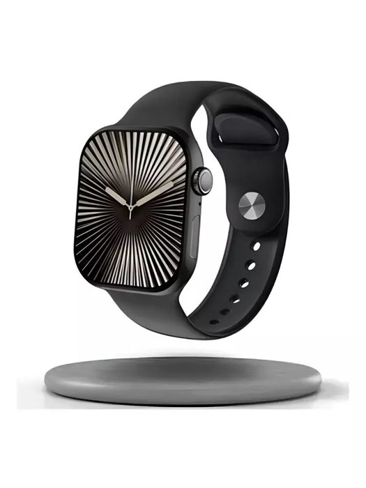 Smart soat , fitnes-treker, Bluetooth bilan, qora, Android va iOS uchu